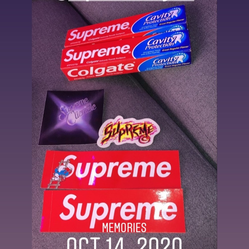 Supreme Colgate and stickers